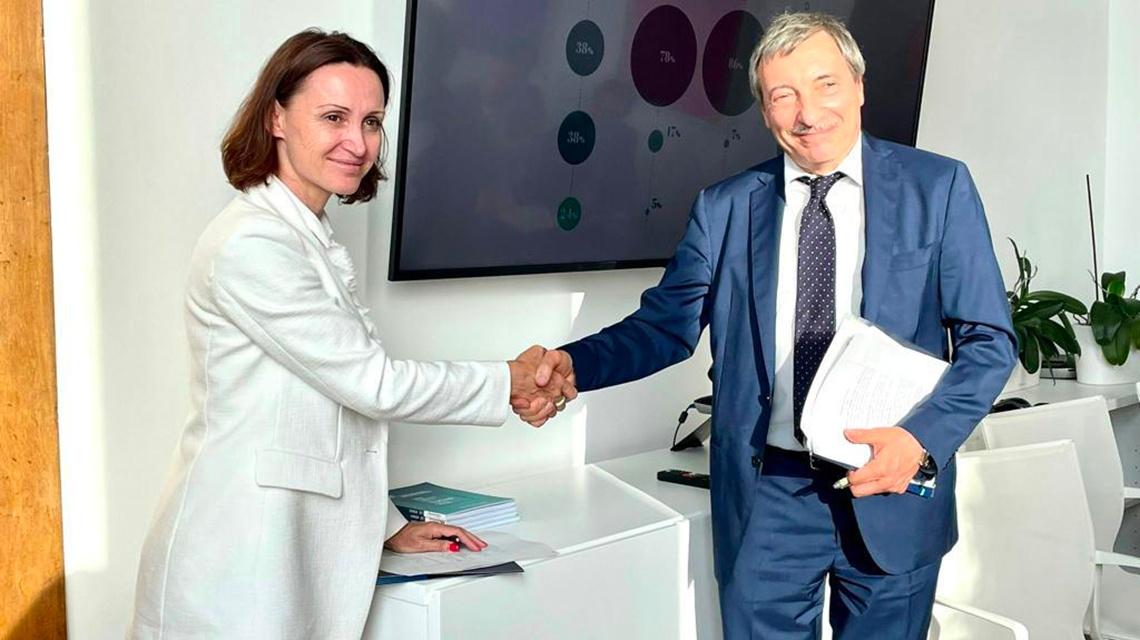 Silvia Rovere (Confindustria) Gilberto Dialuce (ENEA)